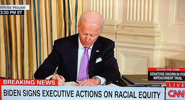 Image for Emil Guillermo: Biden's executive order beats the "kung flu," maybe more?