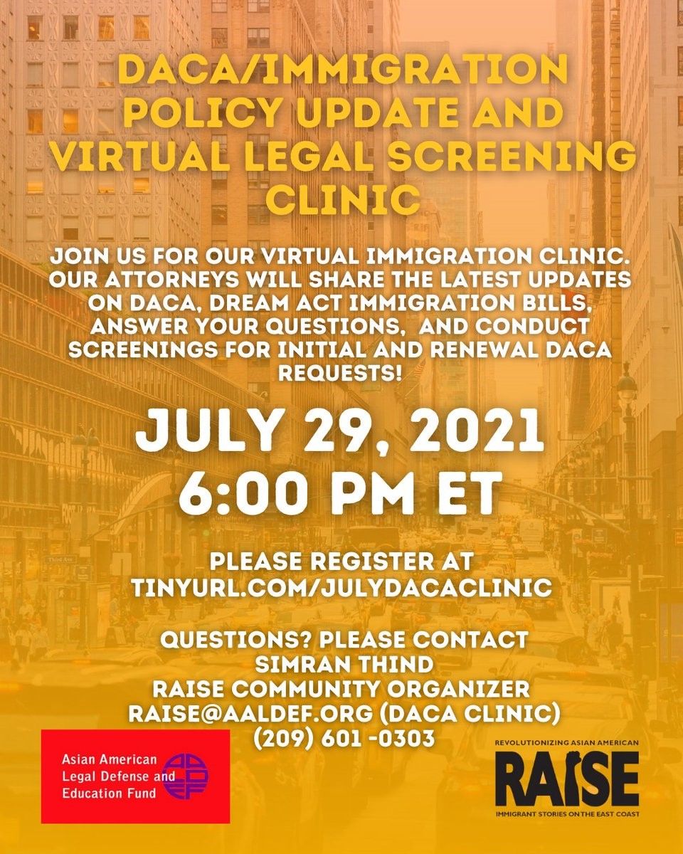 Image for July 29: Free virtual immigration clinic